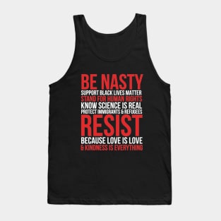 Impeach Trump Be Nasty Tank Top